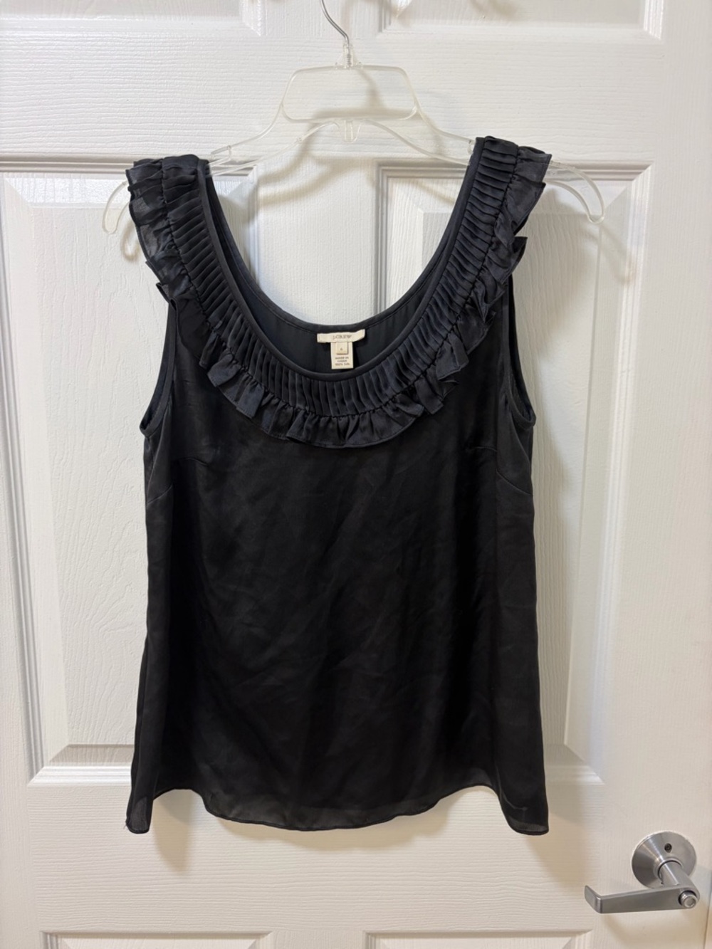 J. Crew vintage Ruffled Scoop Neck Camisole